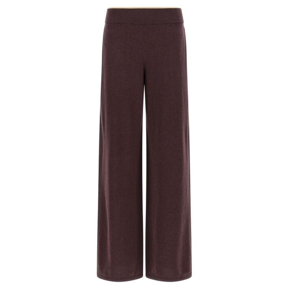 PINKO Purple Wool Casual Women's Pants